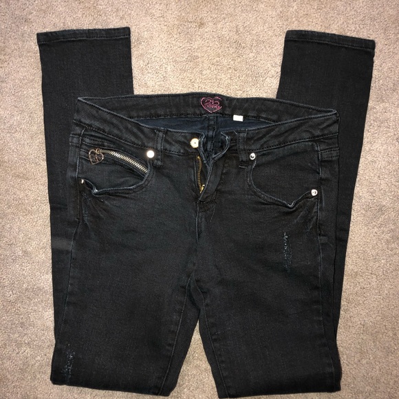 2B Bebe | Jeans | 2b Bebe Black Skinny Jeans With Stud Pockets Sz 26 ...